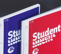 BRUNNEN Collegeblock Student Lineatur 28 kariert DIN A4 Innen- und Außenrand, 1 St.