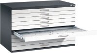 CP 7100 Planschrank schwarzgrau, verkehrsweiß 10...