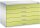 CP 7100 Planschrank clowngrün, lichtgrau 5 Schubladen 110,0 x 76,5 x 76,0 cm, 1 St.