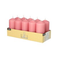STARPAK Stumpenkerzen rosa, 10 St.