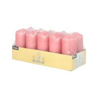 STARPAK Stumpenkerzen rosa, 10 St.
