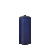 STARPAK Stumpenkerzen dunkelblau, 10 St.