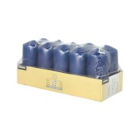 STARPAK Stumpenkerzen dunkelblau, 10 St.