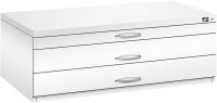 CP 7100 Planschrank verkehrsweiß 3 Schubladen 110,0 x 76,5 x 42,0 cm, 1 St.
