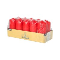 STARPAK Stumpenkerzen rot, 10 St.