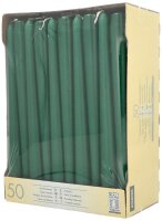 STARPAK Kerzen dunkelgrün, 50 St.