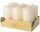 STARPAK Stumpenkerze creme, 6 St.