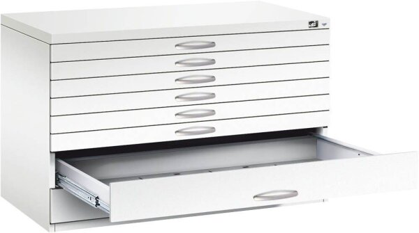 CP 7100 Planschrank verkehrsweiß 8 Schubladen 110,0 x 76,5 x 76,0 cm, 1 St.