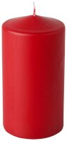 STARPAK Stumpenkerze rot, 6 St.