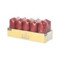STARPAK Stumpenkerzen bordeaux, 10 St.