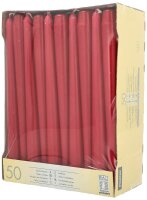 STARPAK Kerzen bordeaux, 50 St.