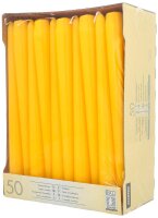 STARPAK Kerzen gelb, 50 St.
