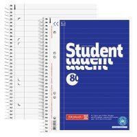 BRUNNEN Collegeblock Student Recycling liniert DIN A5...