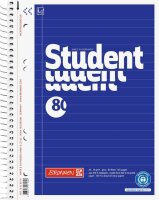 BRUNNEN Collegeblock Student Recycling liniert DIN A5...