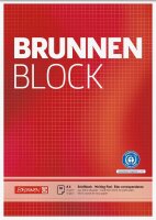 BRUNNEN Briefblock DIN A4 kariert Lineatur 22, 1 St.