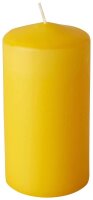STARPAK Stumpenkerze goldgelb, 6 St.