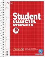 BRUNNEN Collegeblock Student Recycling kariert DIN A5...
