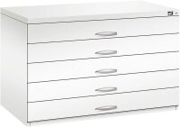 CP 7100 Planschrank verkehrsweiß 5 Schubladen 110,0 x 76,5 x 76,0 cm, 1 St.