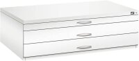 CP 7200 Planschrank verkehrsweiß 3 Schubladen 135,0 x 96,0 x 42,0 cm, 1 St.