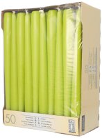 STARPAK Kerzen limonengrün, 50 St.
