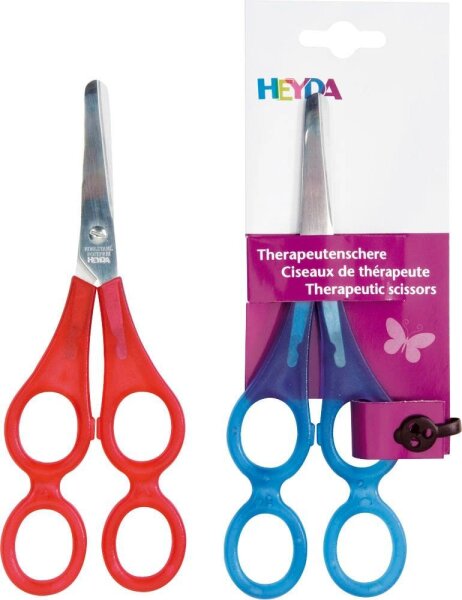HEYDA Therapeutenschere blau oder rot 17,0 cm