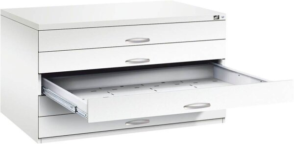 CP 7200 Planschrank verkehrsweiß 5 Schubladen 135,0 x 96,0 x 76,0 cm, 1 St.