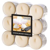 FLAVOUR by GALA Teelichter elfenbein Sandelwood-Vanilla,...