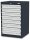 Simplaflex® Systemeinrichter C-Line Schubladenschrank anthrazit 8 Schubladen 60,0 x 57,5 x 92,0 cm, 1 St.