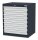 Simplaflex® Systemeinrichter C-Line Schubladenschrank anthrazit 7 Schubladen 70,0 x 57,5 x 82,0 cm, 1 St.