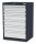 Simplaflex® Systemeinrichter C-Line Schubladenschrank anthrazit 7 Schubladen 70,0 x 57,5 x 102,0 cm, 1 St.