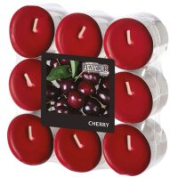 FLAVOUR by GALA Teelichter bordeaux Cherry, 18 St.