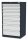 Simplaflex® Systemeinrichter C-Line Schubladenschrank anthrazit 8 Schubladen 70,0 x 57,5 x 122,0 cm, 1 St.
