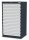 Simplaflex® Systemeinrichter C-Line Schubladenschrank anthrazit 11 Schubladen 70,0 x 57,5 x 122,0 cm, 1 St.