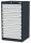 Simplaflex® Systemeinrichter C-Line Schubladenschrank anthrazit 9 Schubladen 60,0 x 57,5 x 102,0 cm, 1 St.