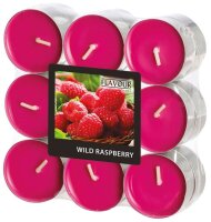 FLAVOUR by GALA Teelichter weinrot Wild Raspberry, 18 St.