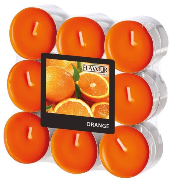 FLAVOUR by GALA Teelichter orange Orange, 18 St.