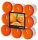 FLAVOUR by GALA Teelichter orange Orange, 18 St.