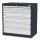 Simplaflex® Systemeinrichter C-Line Schubladenschrank anthrazit 6 Schubladen 90,0 x 57,5 x 92,0 cm, 1 St.