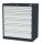 Simplaflex® Systemeinrichter C-Line Schubladenschrank anthrazit 6 Schubladen 90,0 x 57,5 x 102,0 cm, 1 St.