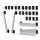 Simplaflex® Systemeinrichter Haken-Sortiment SimplaClip 28-tlg.