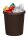 helit Papierkorb 18,0 l braun, 1 St.
