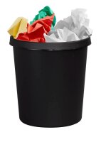 helit Papierkorb 18,0 l schwarz, 1 St.