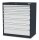 Simplaflex® Systemeinrichter C-Line mit Kleinteilkästen Schubladenschrank anthrazit 7 Schubladen 90,0 x 57,5 x 102,0 cm, 1 St.