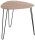 HAKU Möbel Beistelltisch oval MDF-Platte eiche 48,0 x 48,0 x 48,0 cm, 1 St.