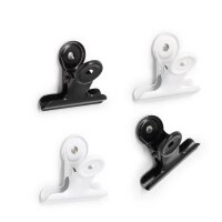 Zeller Clips Magnete schwarz, Metall 4,0 x 2,5 x 3,5 cm,...