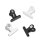 Zeller Clips Magnete schwarz, Metall 4,0 x 2,5 x 3,5 cm, 1 Set