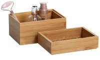 Zeller Aufbewahrungsboxen-Set braun, 1 Set