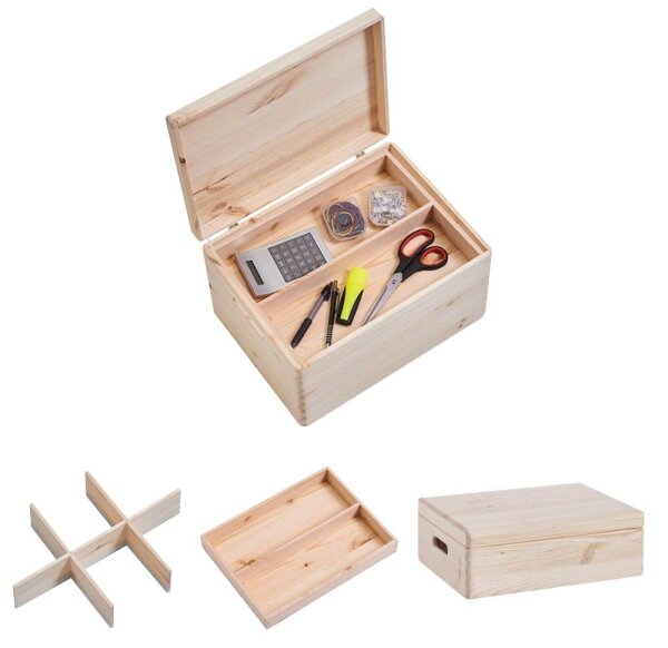 Zeller Aufbewahrungsboxen-Set braun, 1 Set