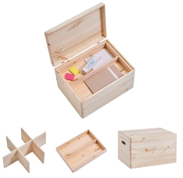 Zeller Aufbewahrungsboxen-Set braun, 1 Set