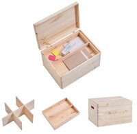Zeller Aufbewahrungsboxen-Set braun, 1 Set